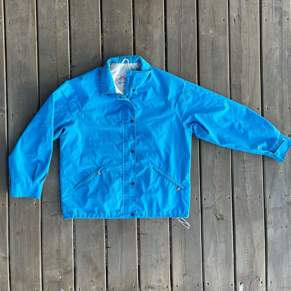Vintage Far West Mountain Wear Gore Tex Blue Lightweight Jacket Coat